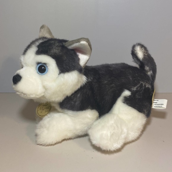 Miyoni by Aurora Siberian Husky Puppy Dog Soft Plush Stuffed Animal 9" EUC - Picture 1 of 8